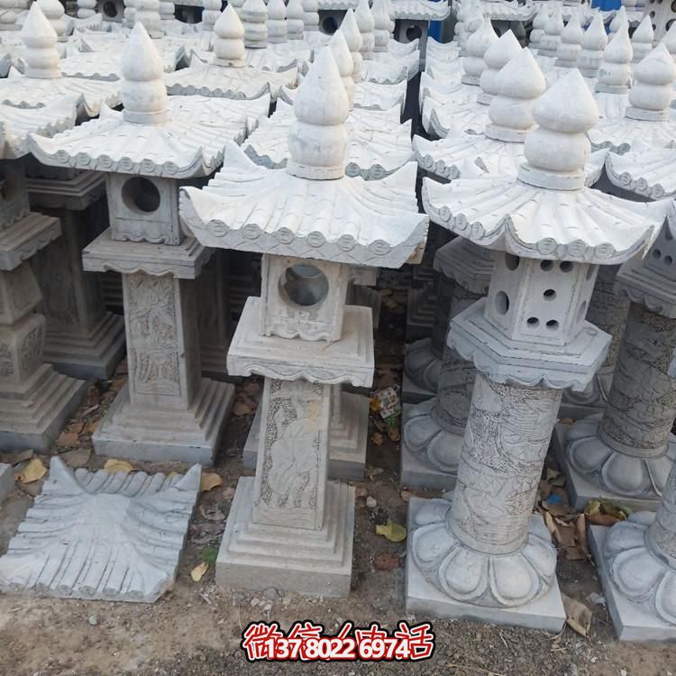 精美手工雕刻青石中式石燈擺件，打造完美園林裝飾