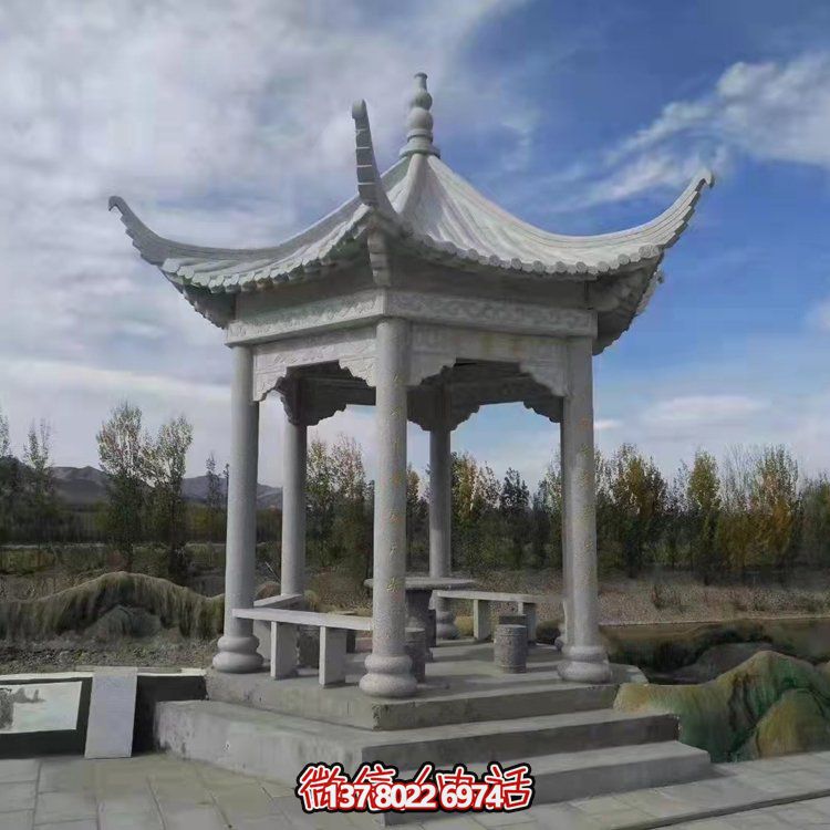 精美園林大理石雕塑涼亭，給您帶來寧靜優(yōu)雅的家園氛圍