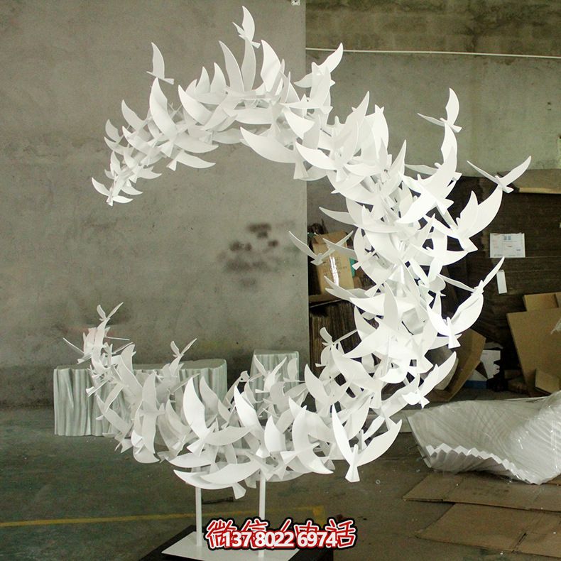 玻璃鋼雕塑擺件裝飾品，創(chuàng)意抽象鴿子裝飾室內(nèi)別墅