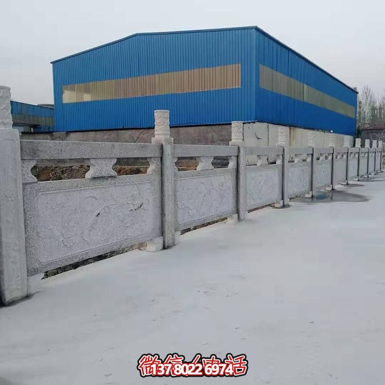 大理石護(hù)欄雕塑，為您的戶外河道增添美觀