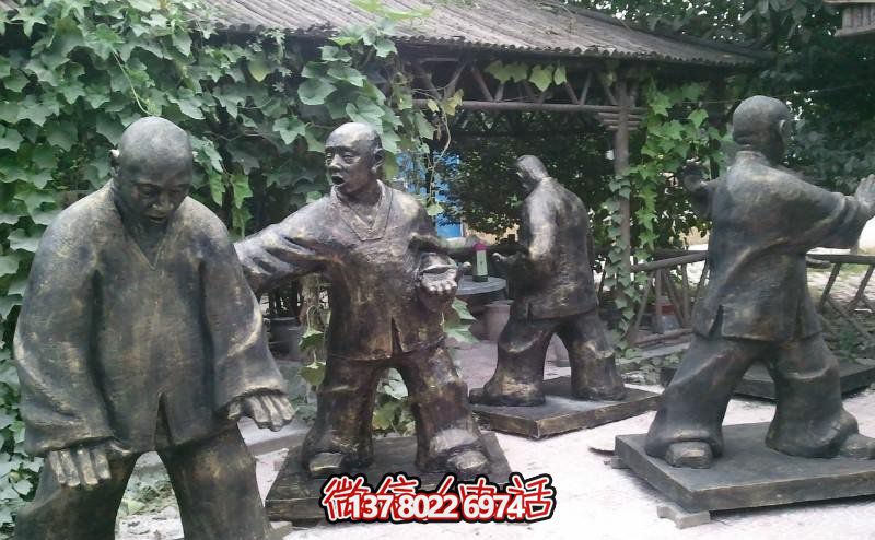 玻璃鋼雕塑景觀，為廣場練功夫人注入靈動之物