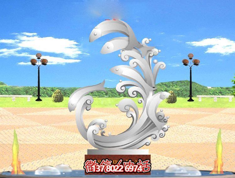 玻璃鋼雕塑魚躍龍門傳承古老傳統(tǒng)，展示創(chuàng)意美感