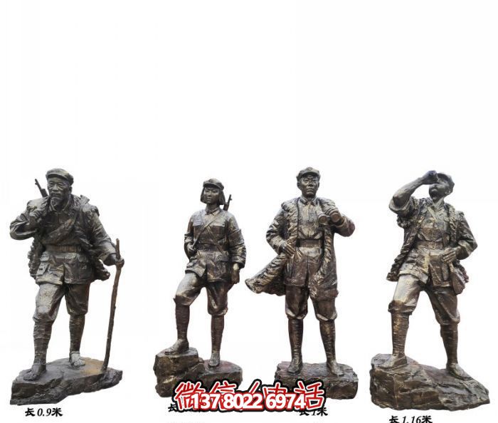 戶(hù)外景區(qū)銅雕抗戰(zhàn)紅軍雕塑