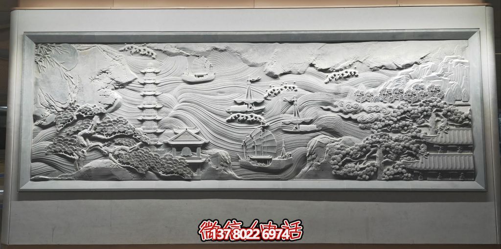 古韻山海景，帆影塔光共逸興